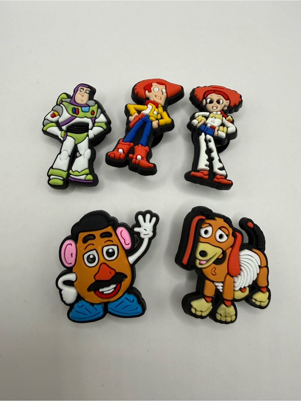 Toy Story Shoe Charm lot of (5) Buzz Lightyear & Woody Jessie for Crocs & more